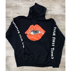 Kid Laroi 2022 European Tour Puff Print Sweatshirt Sz L
